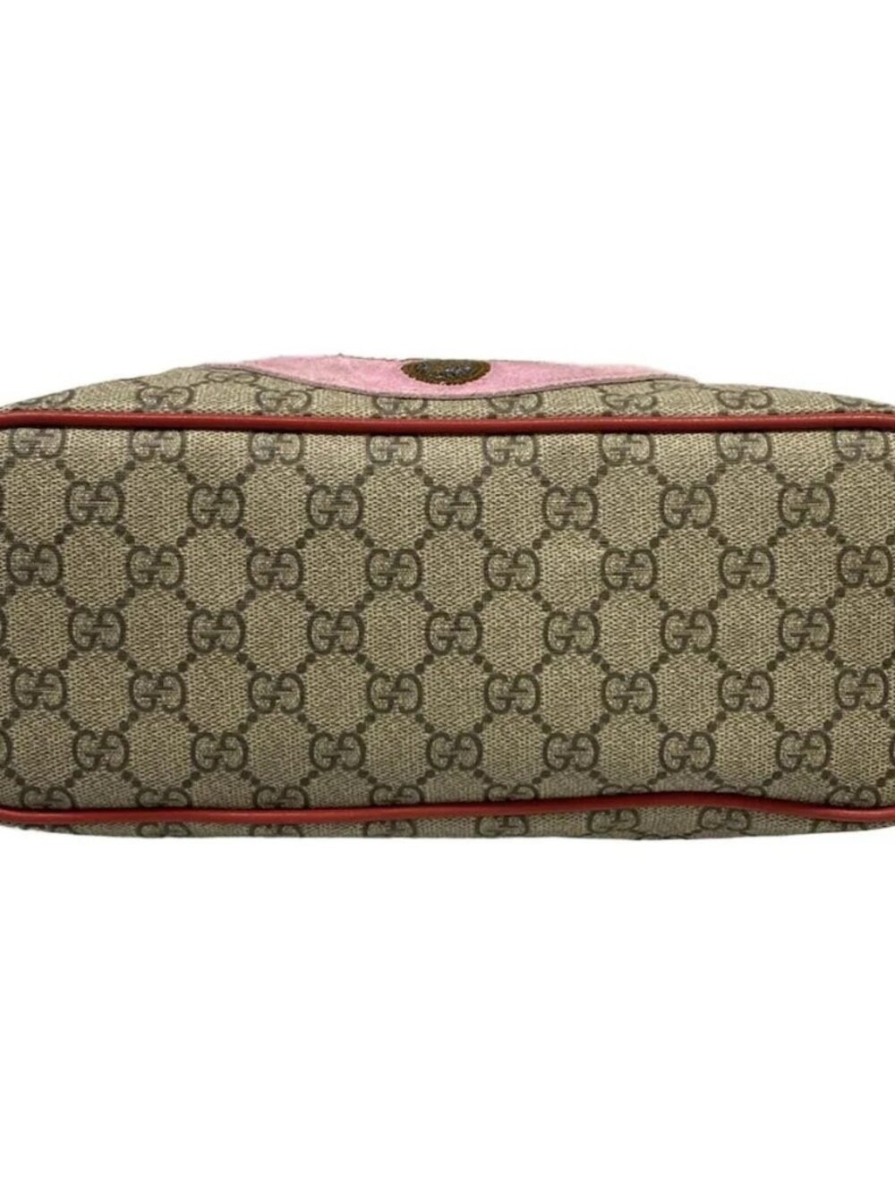 GUCCI Bosco 473887 Beige Red Multi CG Supreme Canvas Leather Suede - Tote Bag - Picture 6 of 15